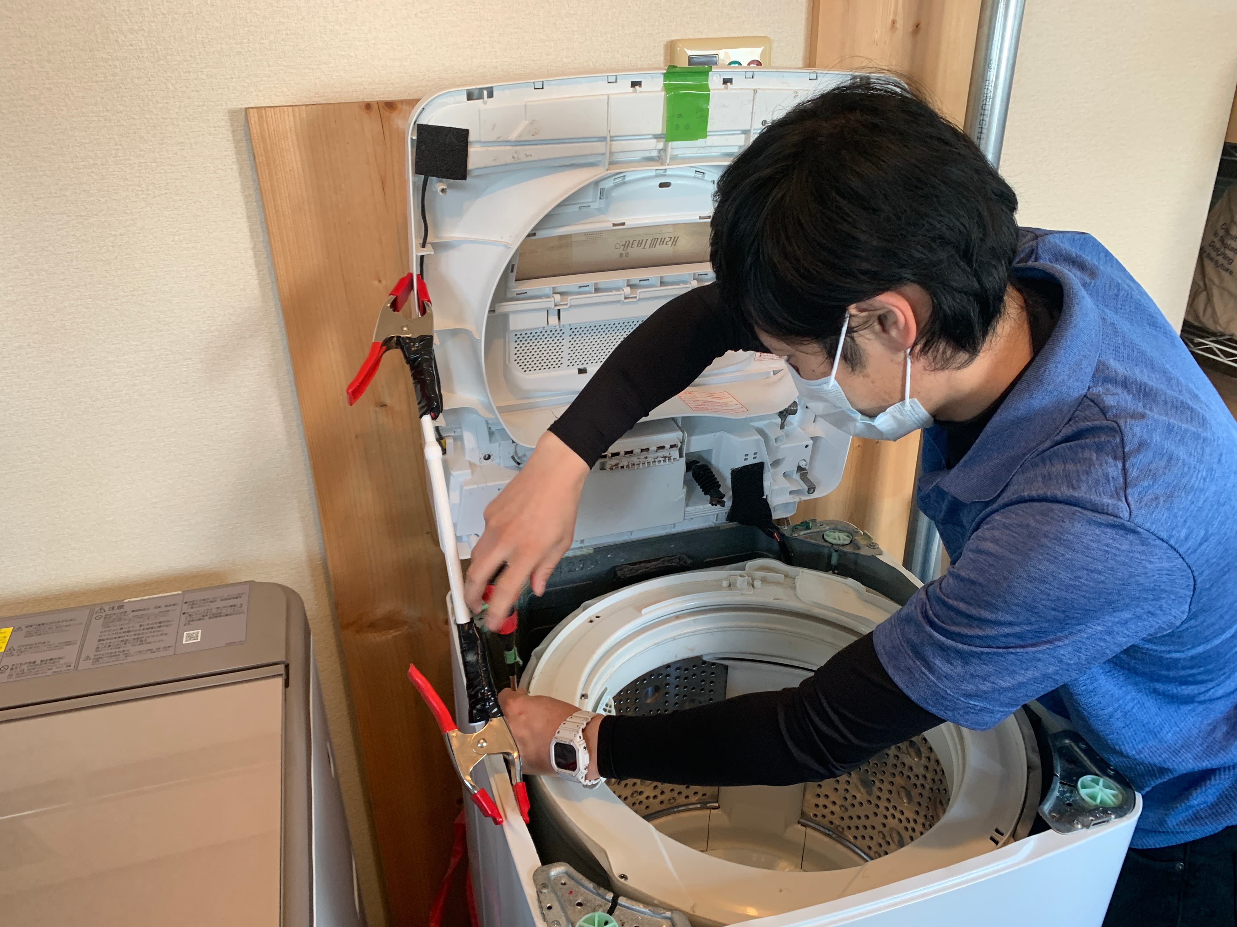 縦型洗濯機の分解研修を福岡研修所にて実施【ハウプロ】