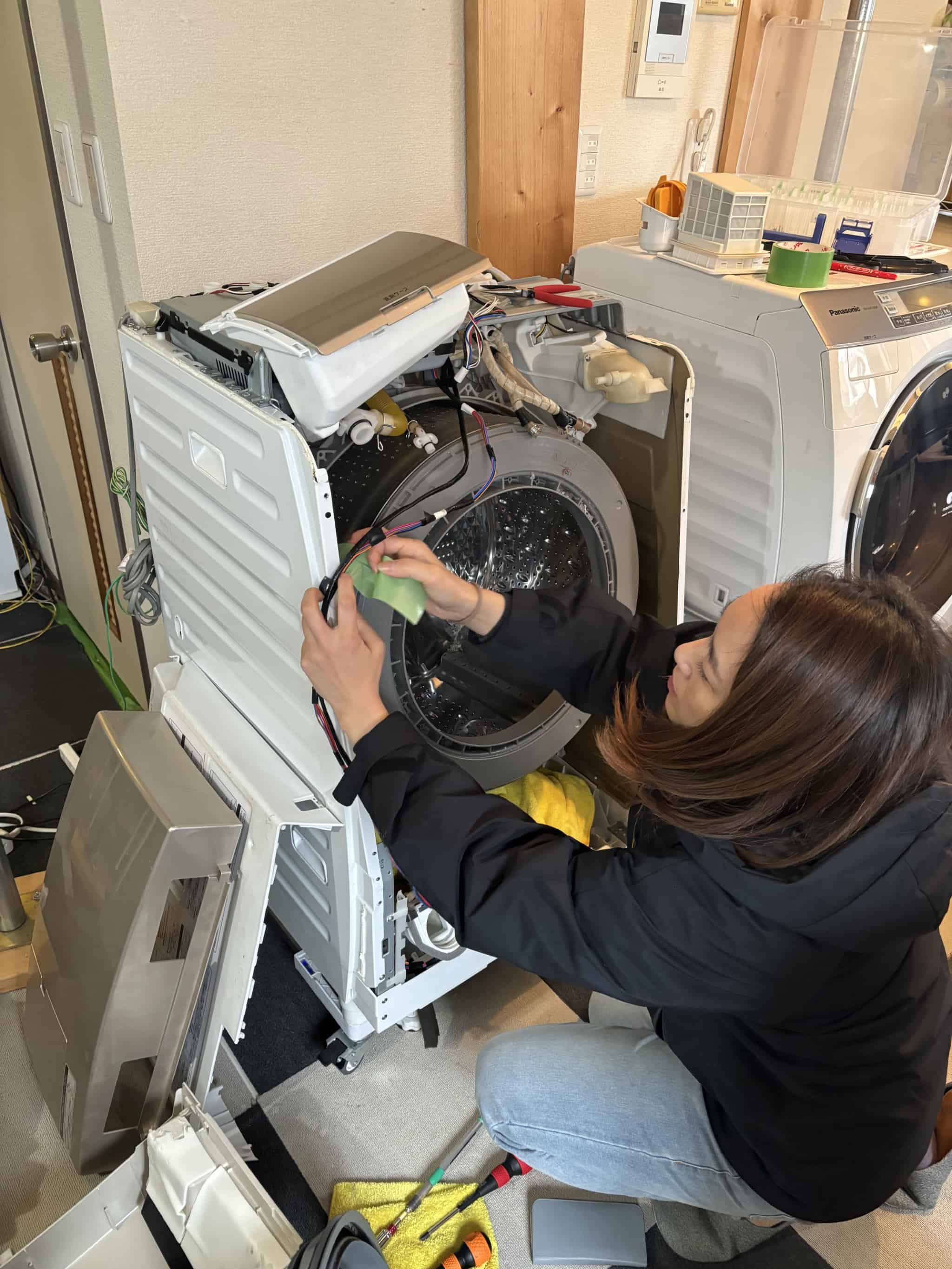ドラム式洗濯機の分解講習を東京研修所にて実施【ハウプロ】
