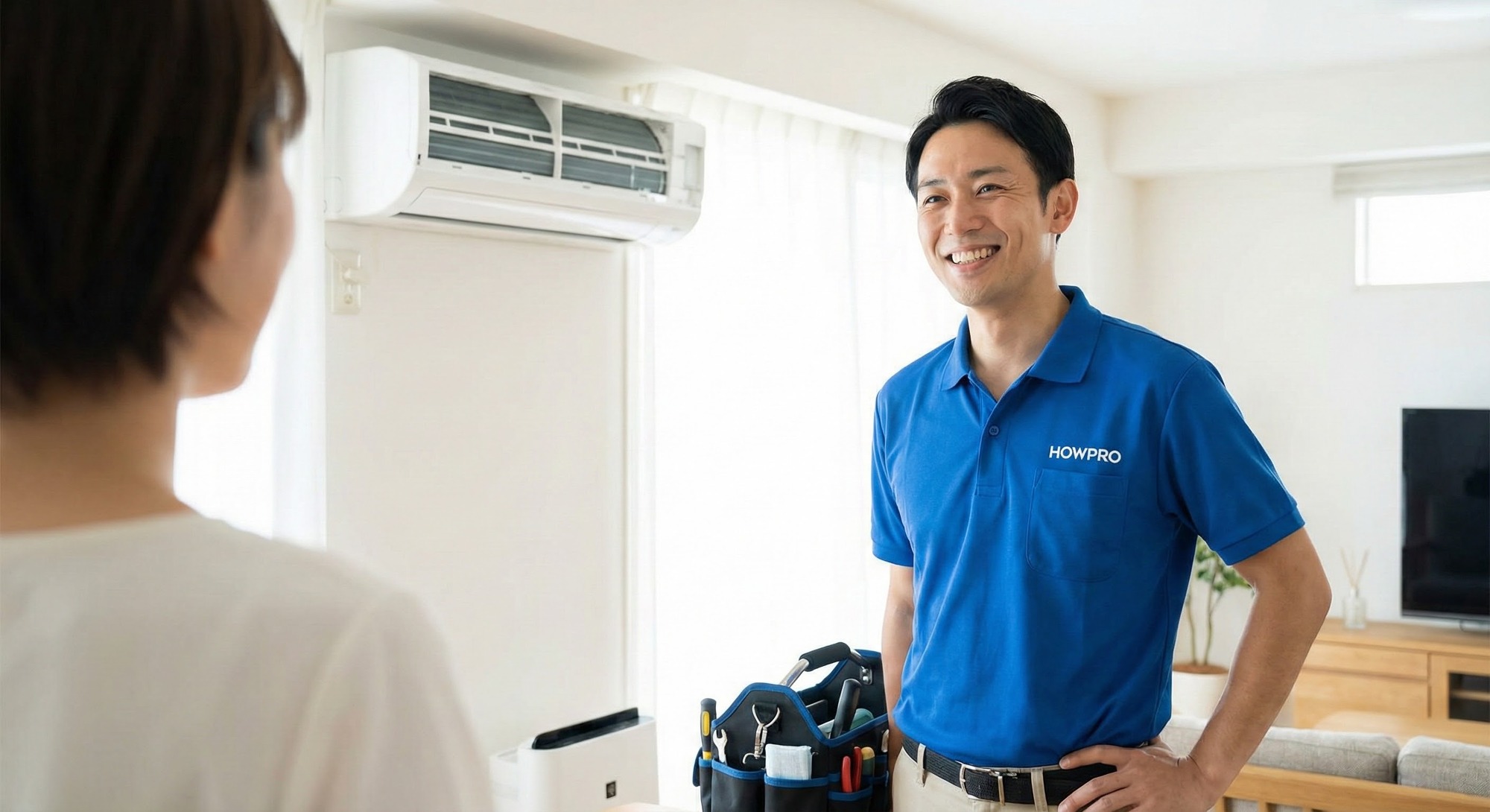 �n�E�v���ō��x�ȋZ�p��g�ɂ��A�ڋq����M�������G�A�R���N���[�j���O�̃v���B�������̂�����|���V���c�p�ŁA���r���O�ɂĈ˗���ƏΊ�ŉ�b���Ă���B